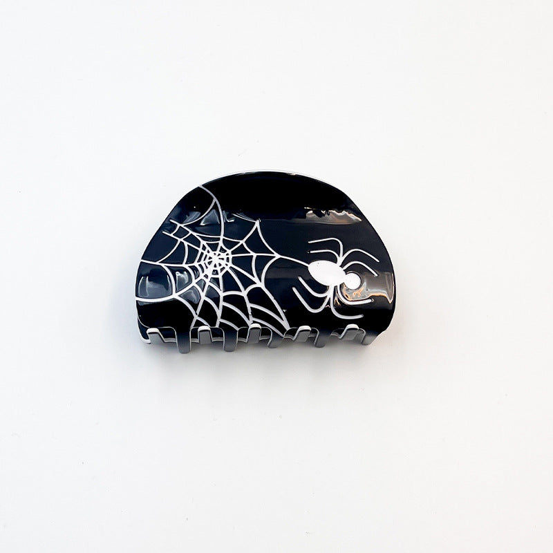 Wholesale Halloween Funny Spider Witch Acrylic Retro Hair Clip